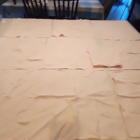 Vintage Cloth Napkins Pink Set Of 10 18" - Picture 1 of 4